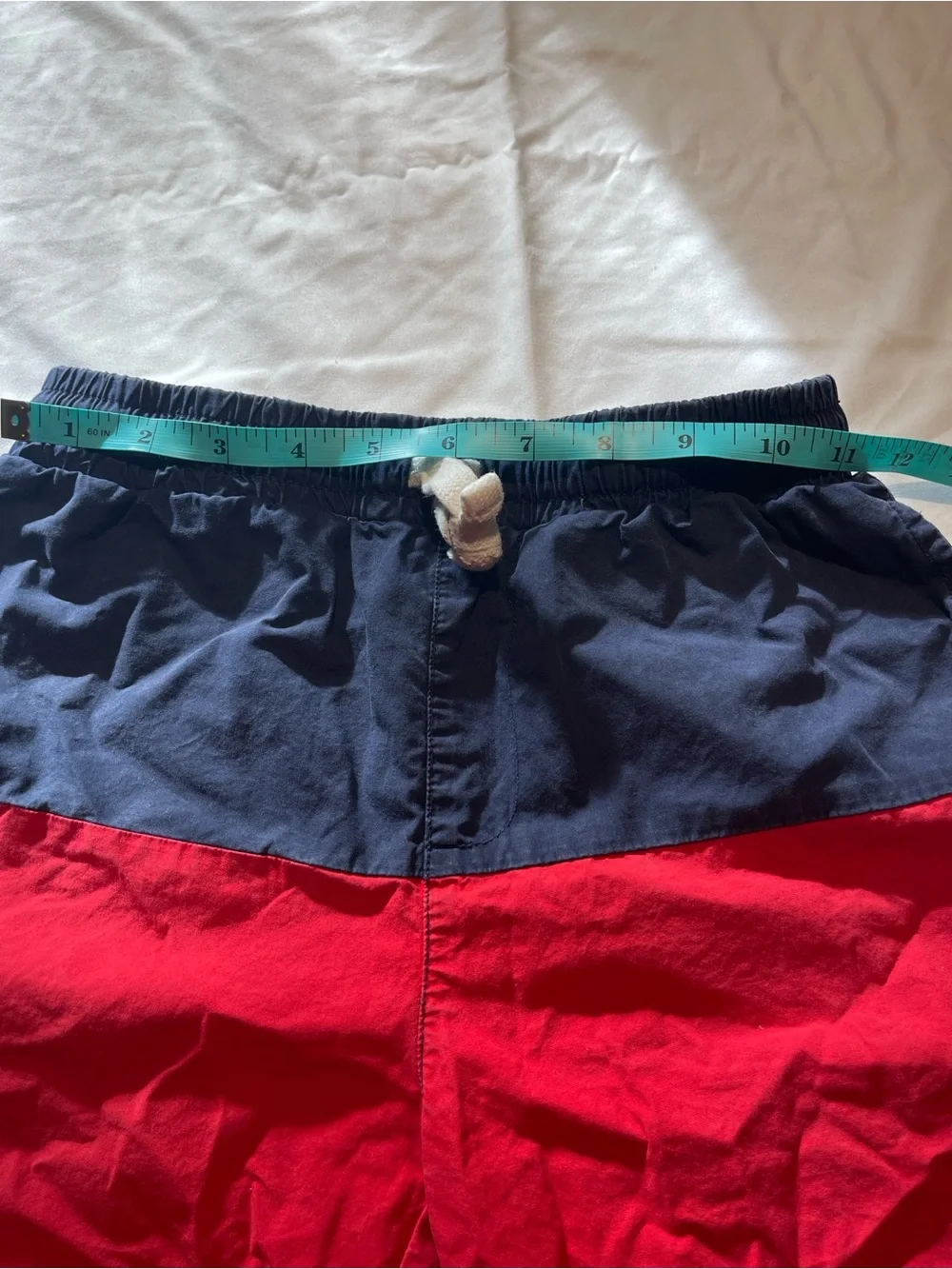 dip Two-Tone Navy and Red Kids Swim Trunks
